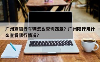 广州查限行车辆怎么查询违章？广州限行用什么查看限行情况？