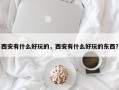 西安有什么好玩的，西安有什么好玩的东西？