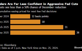 花旗策略师称美联储12月会议应按兵不动 与该行经济学家看法相左